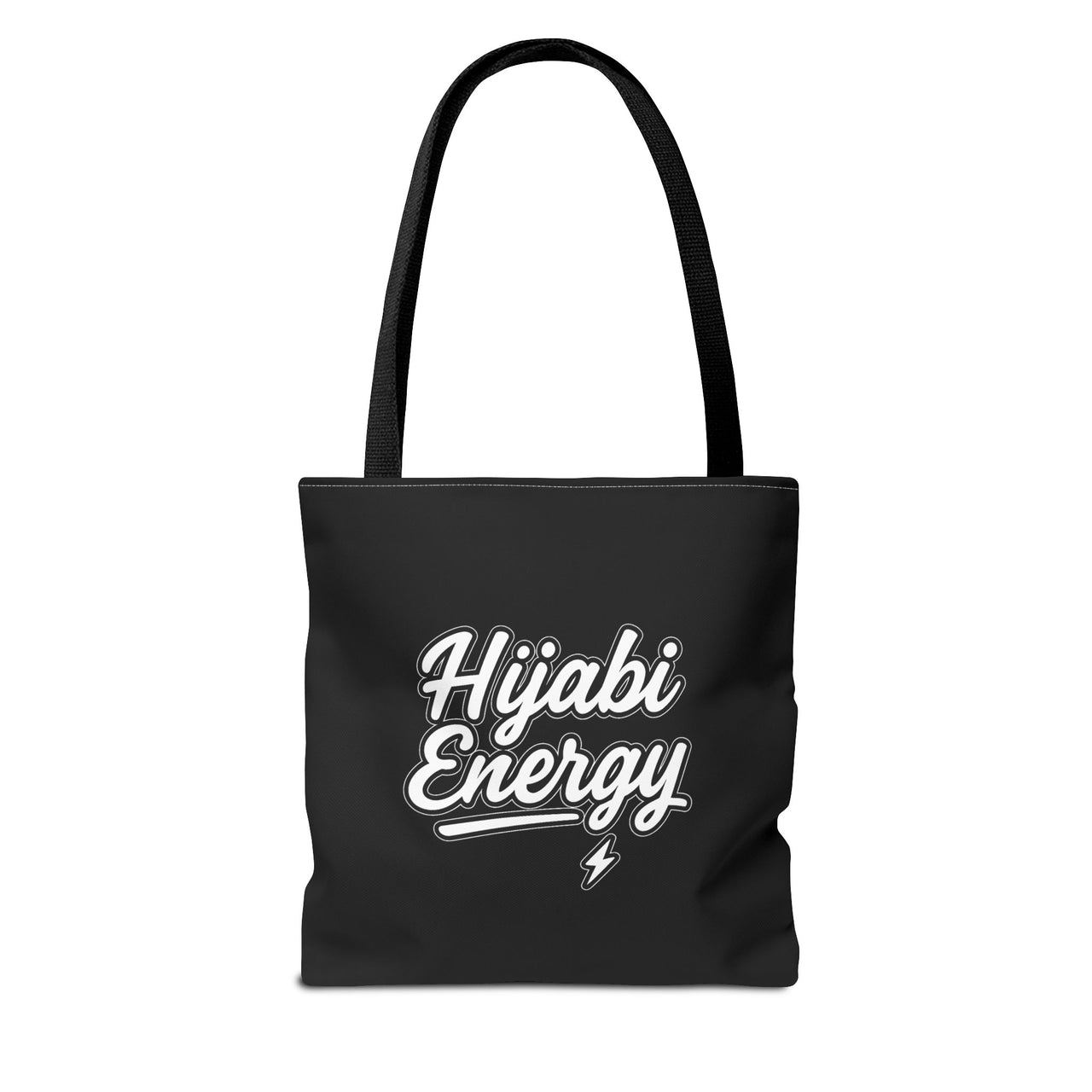 Hijabi Energy™ Tote Bag - Stylish and Functional for Every Occasion BLACK