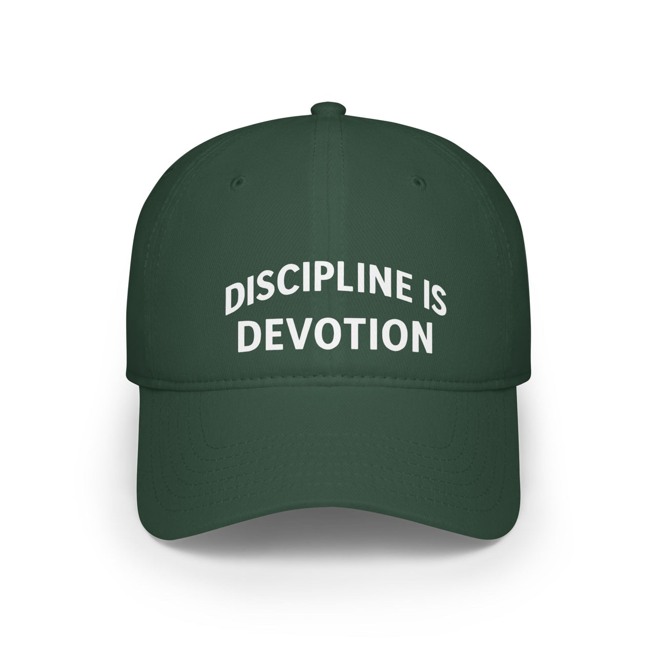 Modest Mindset Low Profile Baseball Cap - 'Discipline is Devotion' Hat - Modestly Vogue 