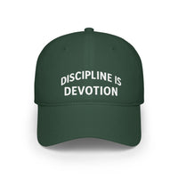 Modest Mindset Low Profile Baseball Cap - 'Discipline is Devotion' Hat - Modestly Vogue 
