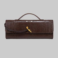 Botegga Dupe Hand-held Dinner Bag Purse Andiamo Clutch Leather - Modestly Vogue 