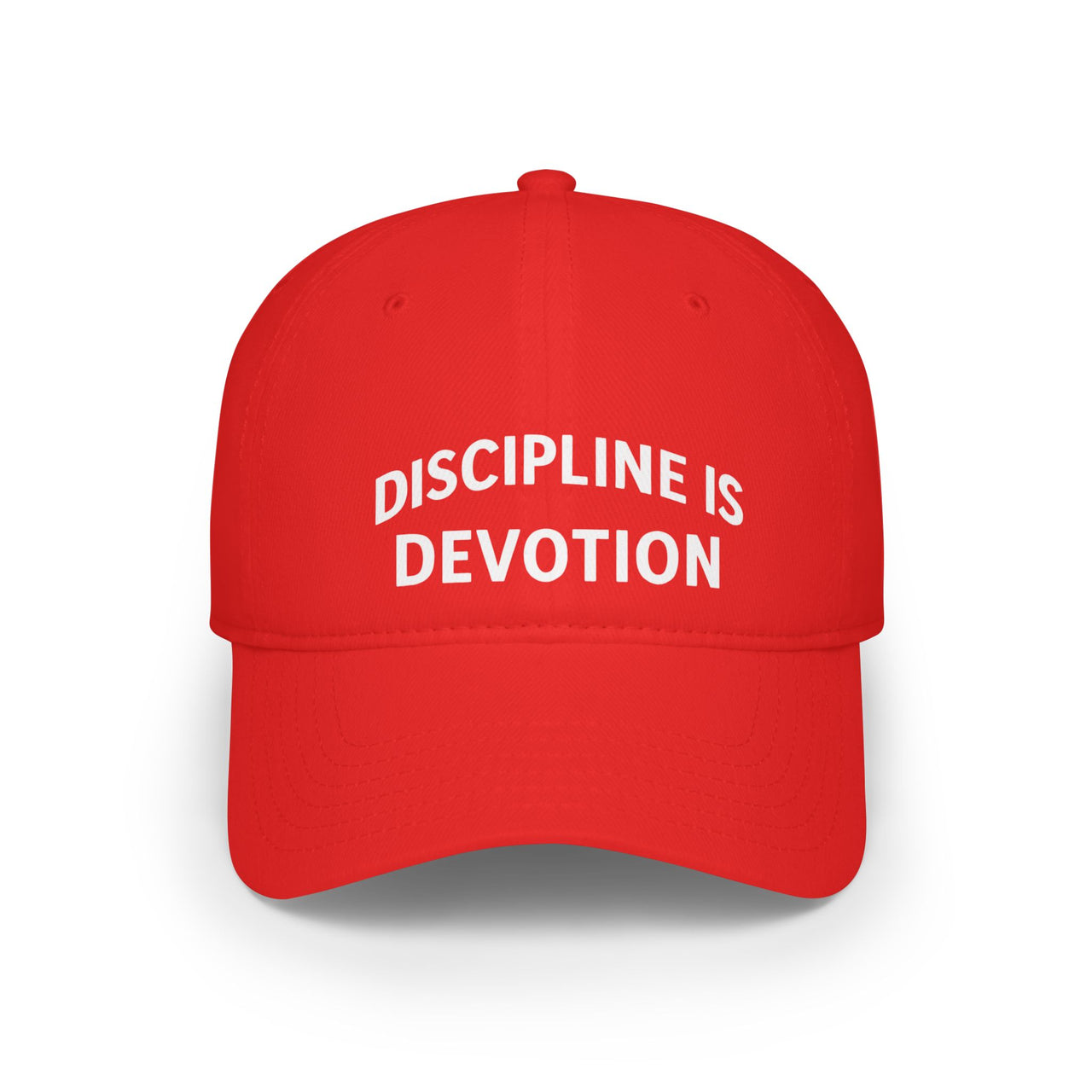 Modest Mindset Low Profile Baseball Cap - 'Discipline is Devotion' Hat - Modestly Vogue 