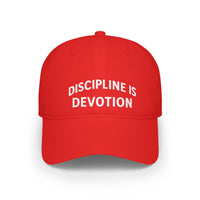 Modest Mindset Low Profile Baseball Cap - 'Discipline is Devotion' Hat - Modestly Vogue 
