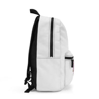 White Stylish Personalized Hijabi Girl Backpack for School, Travel, Gym, Custom Initials, Trendy Monogram Bag, Gift for Students & Teens