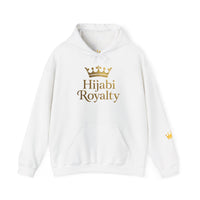 Hijabi Royalty™ Hoodie — Bold Gold Script Hooded Sweatshirt - Modestly Vogue 