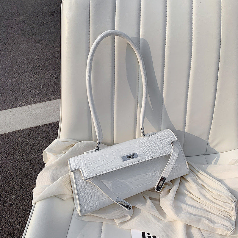 Stone pattern retro fashion underarm shoulder bag