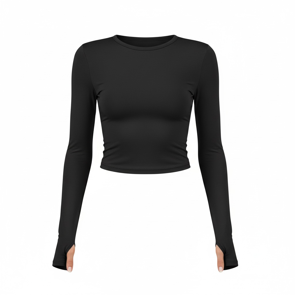 Layering Long Sleeve Top T-Shirt FItted - Modestly Vogue 