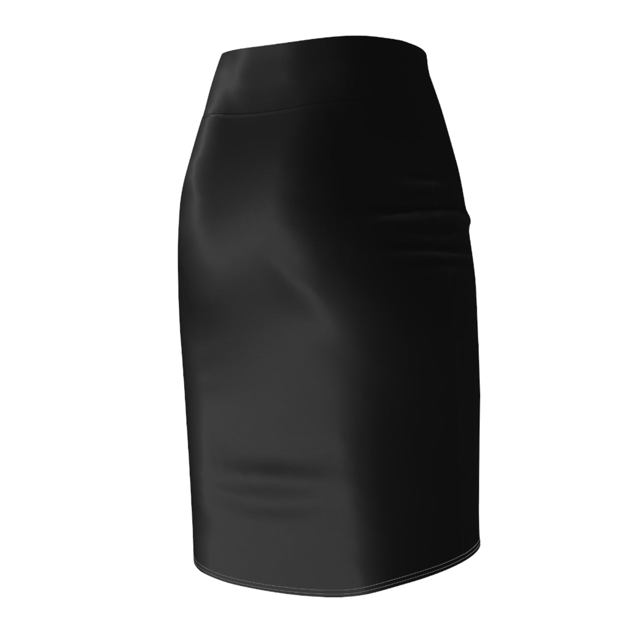 Black High-Waist LEM Pencil Skirt — Sleek Office & Evening Wear - Modestly Vogue 