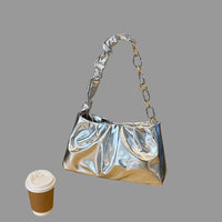 Fashionable Simple Glossy Women's Shoulder Bag - Modestly Vogue 
