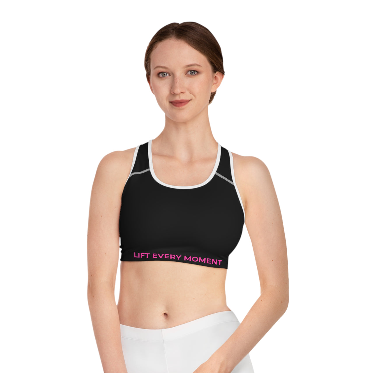 Sports Bra — 'Lift Every Moment' Minimalist Activewear for Gym & Yoga
