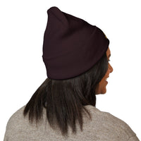 Hijabi Royalty™ Embroidered Beanie — Classic Cuffed Winter Hat