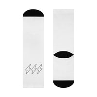 Signature White Hijabi Energy™ Cushioned Crew Socks