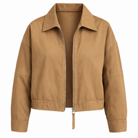 COLLARED OVERSIZED JACKET - Modestly Vogue 