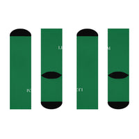 LEM™ Verde Green Signature Cushioned Crew Socks - Modestly Vogue 