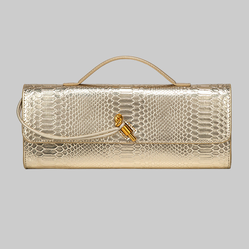 Botegga Dupe Hand-held Dinner Bag Purse Andiamo Clutch Leather - Modestly Vogue 