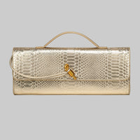 Botegga Dupe Hand-held Dinner Bag Purse Andiamo Clutch Leather - Modestly Vogue 