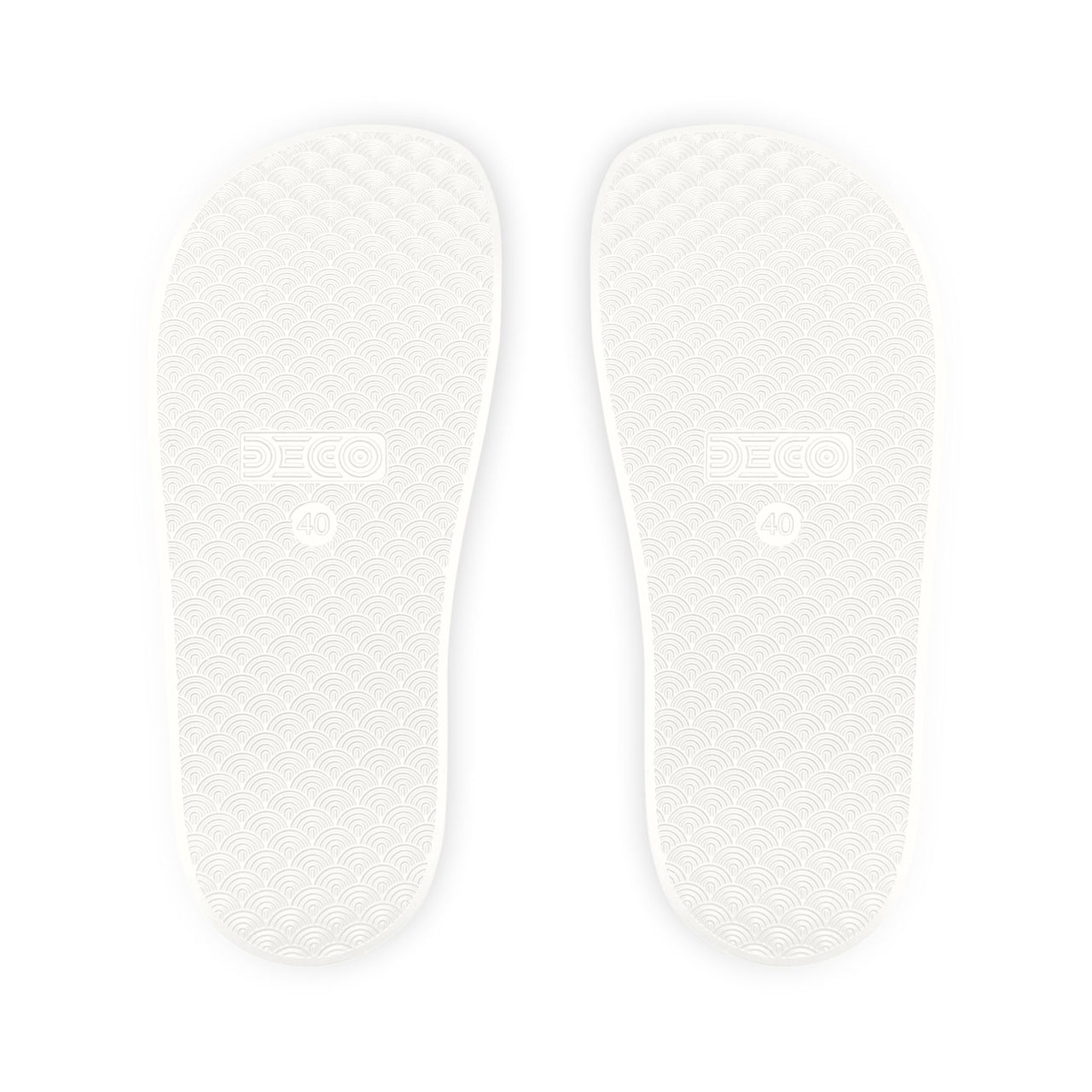 Women's Removable-Strap Slide Sandals Hijabi Royalty™ — Adjustable White Faux-Leather Pool & Casual Slides