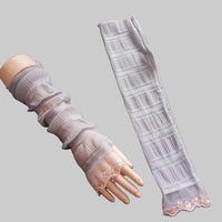 Sun Protection Gloves Women's Extended UV Protection Ice Silk Arm Protector Sleeves - Modestly Vogue 