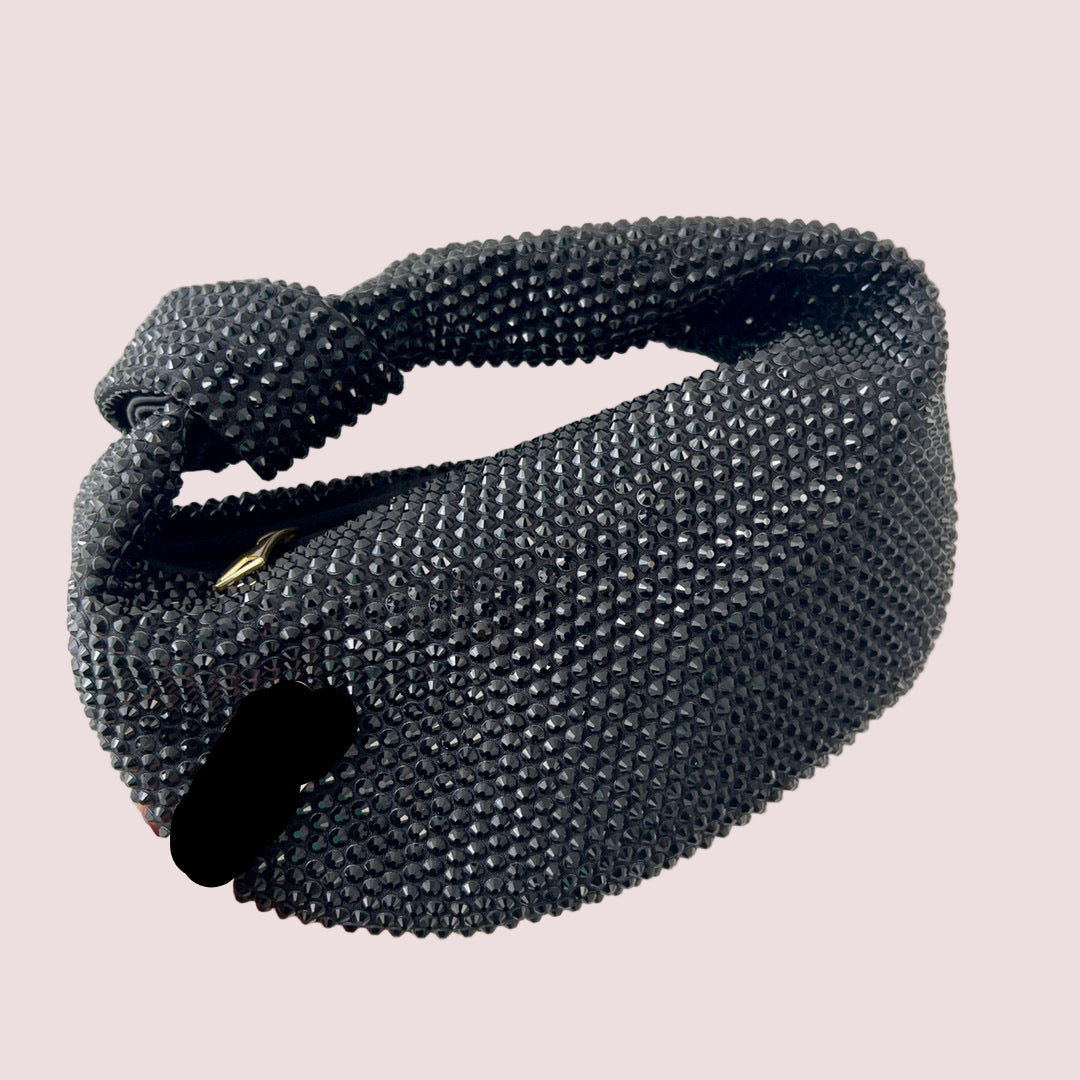 Knot Crystal Diamond Handbag | Large Capacity Luxury Purse - Modestly Vogue 