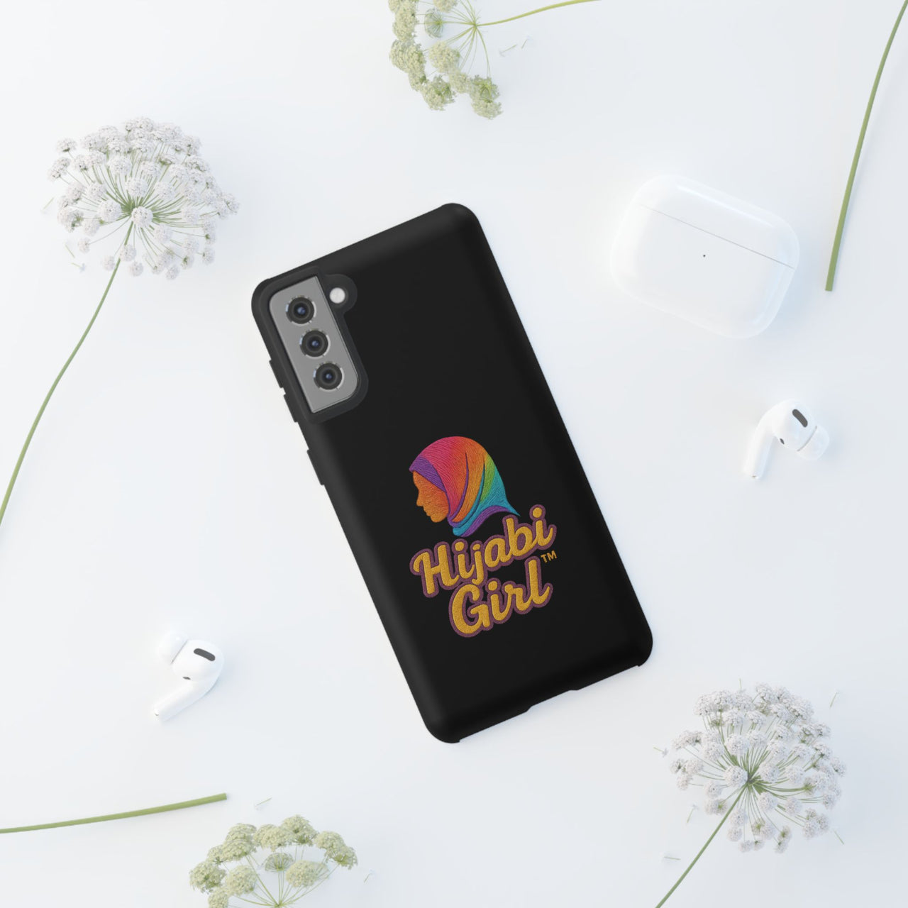 Colorful Hijab Girl Phone Case - All Sizes