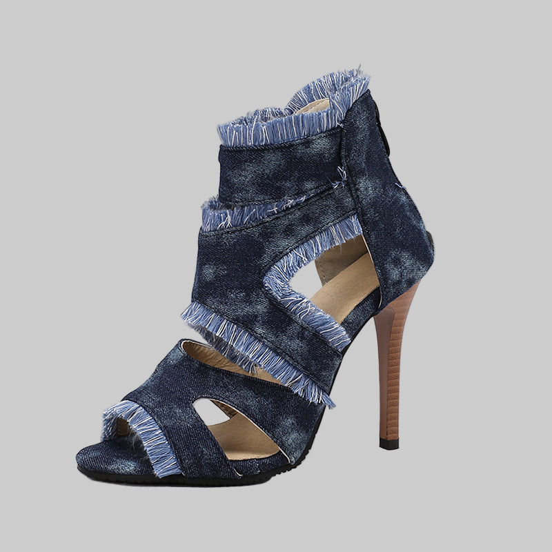 Summer Plus Size High Heel Sandals for Women - Modestly Vogue 