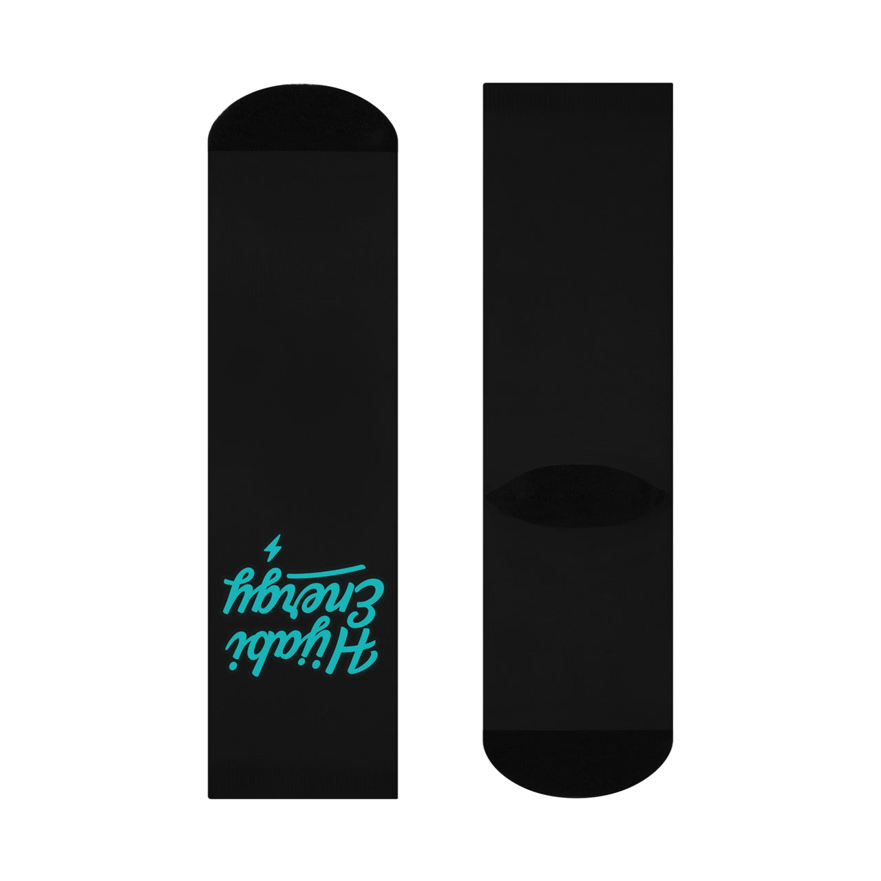 Black Hijabi Energy™ Cushioned Crew Socks