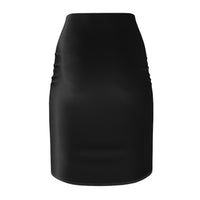 Black High-Waist LEM Pencil Skirt — Sleek Office & Evening Wear - Modestly Vogue 