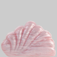 Acrylic Shell Shape Evening Clutch Bag Purse - Modestly Vogue 