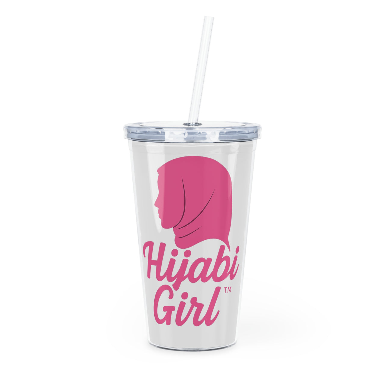 Plastic Signature Hijabi Girl™ Tumbler with Straw 20 oz. - Modestly Vogue 