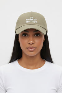 Distressed Cap – The Modest Mindset™ Inspirational Hat for Everyday Style