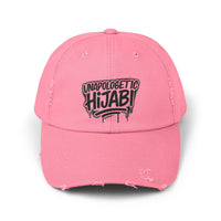 Unapologetic Hijabi Distressed Cap - Hijabi Girl Statement Baseball Hat