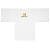 Hijabi Royalty™ Bridal Edition Kimono Robe – Luxury Spa Long Sleeve Robe with Crown Logo