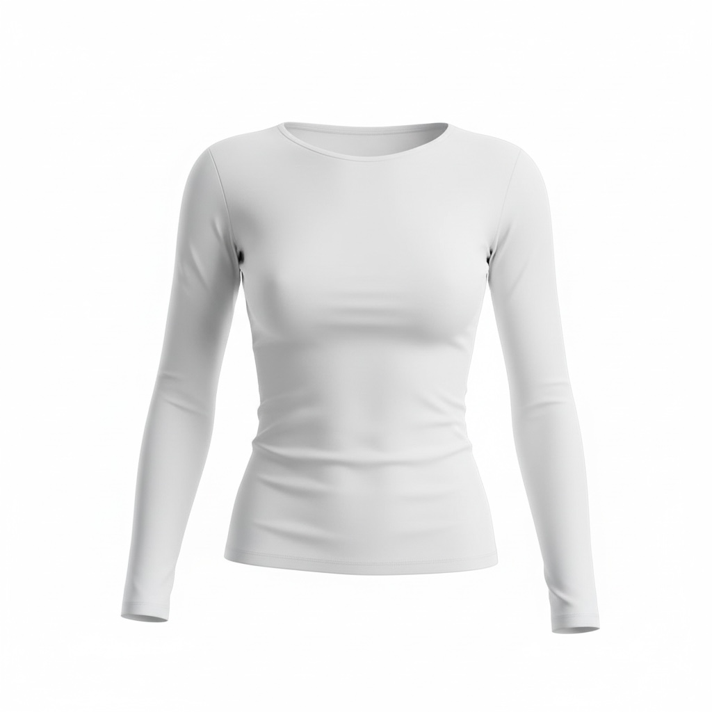 Layering Long Sleeve Top T-Shirt FItted - Modestly Vogue 
