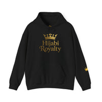 Hijabi Royalty™ Hoodie — Bold Gold Script Hooded Sweatshirt