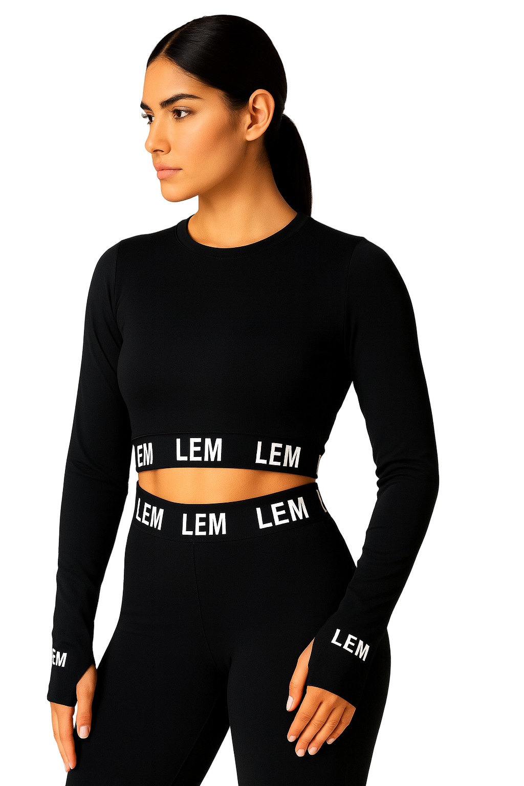 L.E.M Signature Logo Yoga Leggings  Pre Order for 2/26