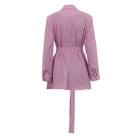 Cotton Cardigan Short Dress with Polo Collar & Lace-up Shirt Style - Modestly Vogue 