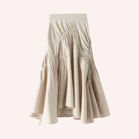 Super Hot Black White Pleated Midi Skirt - Modestly Vogue 