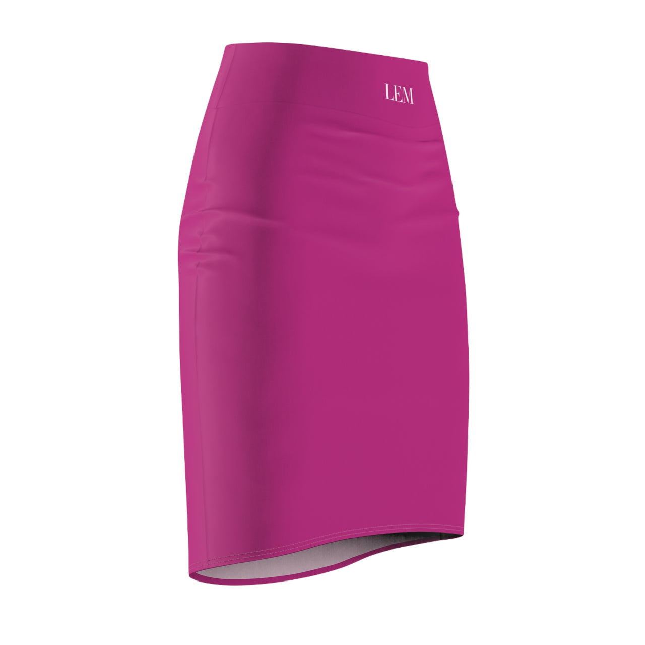 Candy Pink High-Waist LEM Pencil Skirt — Sleek Office & Evening Wear - Modestly Vogue 