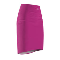 Candy Pink High-Waist LEM Pencil Skirt — Sleek Office & Evening Wear - Modestly Vogue 
