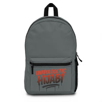 Grey Unapologetic Hijabi™ Personalized Monogram Backpack for School & Travel - Modestly Vogue 