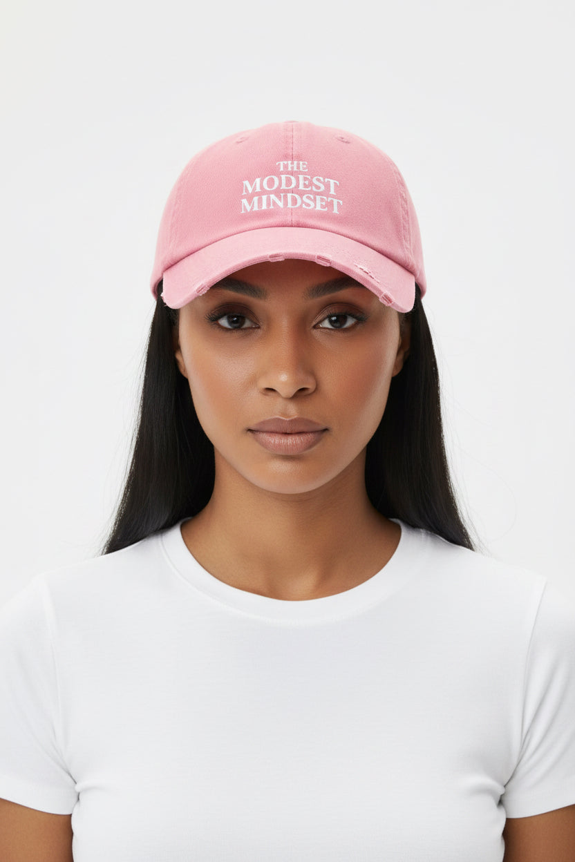 Distressed Cap – The Modest Mindset™ Inspirational Hat for Everyday Style