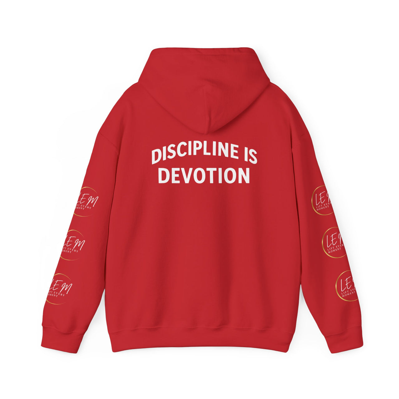 L.E.M Hooded Sweatshirt - "Discipline Is Devotion" -Athleticwear Hoodie Sweatshirt - Modestly Vogue 
