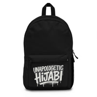 Black Unapologetic Hijabi Personalized Monogram Backpack for School & Travel BLACK