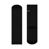 LEM Black Cushioned Crew Socks— Comfortable Everyday Athletic Socks - Modestly Vogue 
