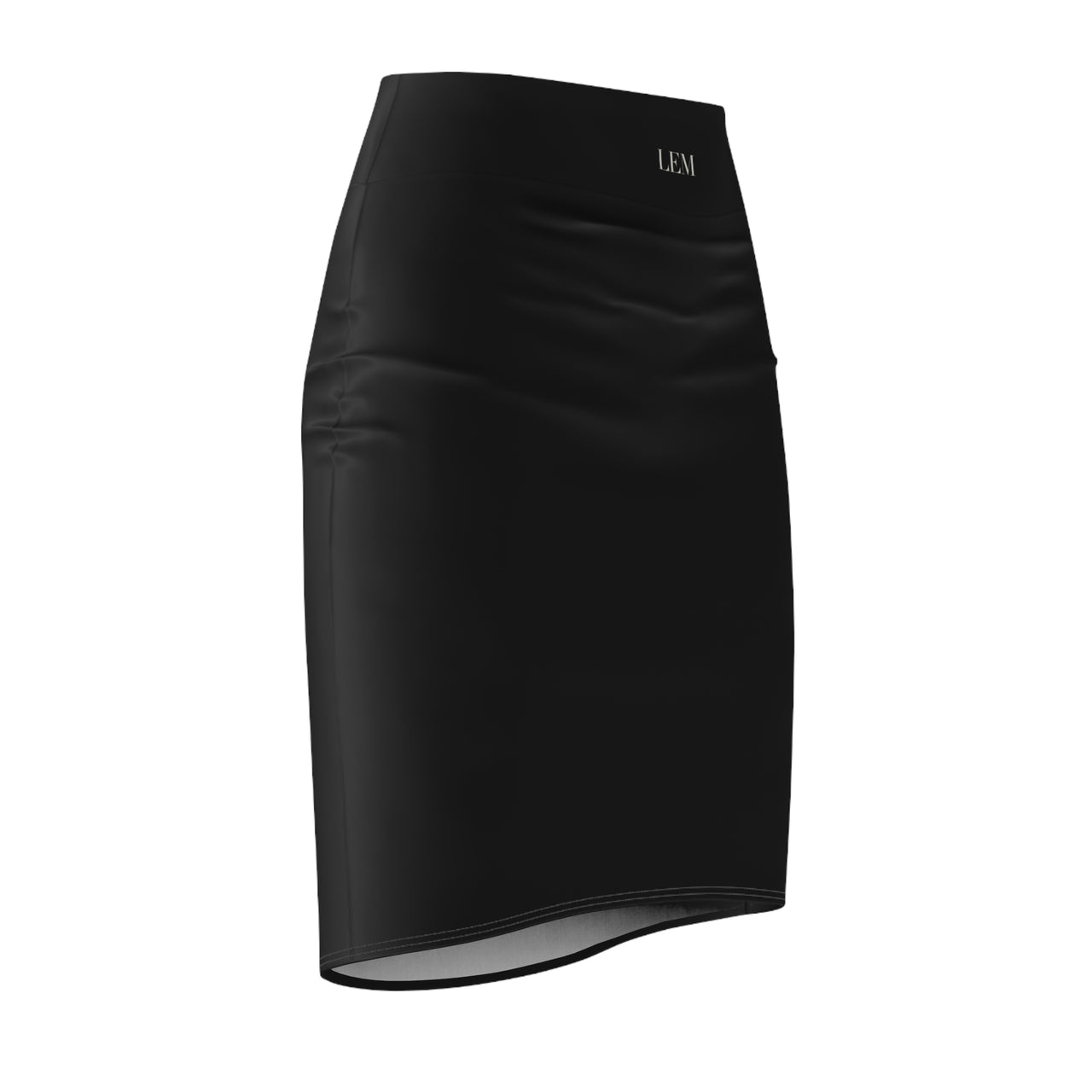 Black High-Waist LEM Pencil Skirt — Sleek Office & Evening Wear - Modestly Vogue 