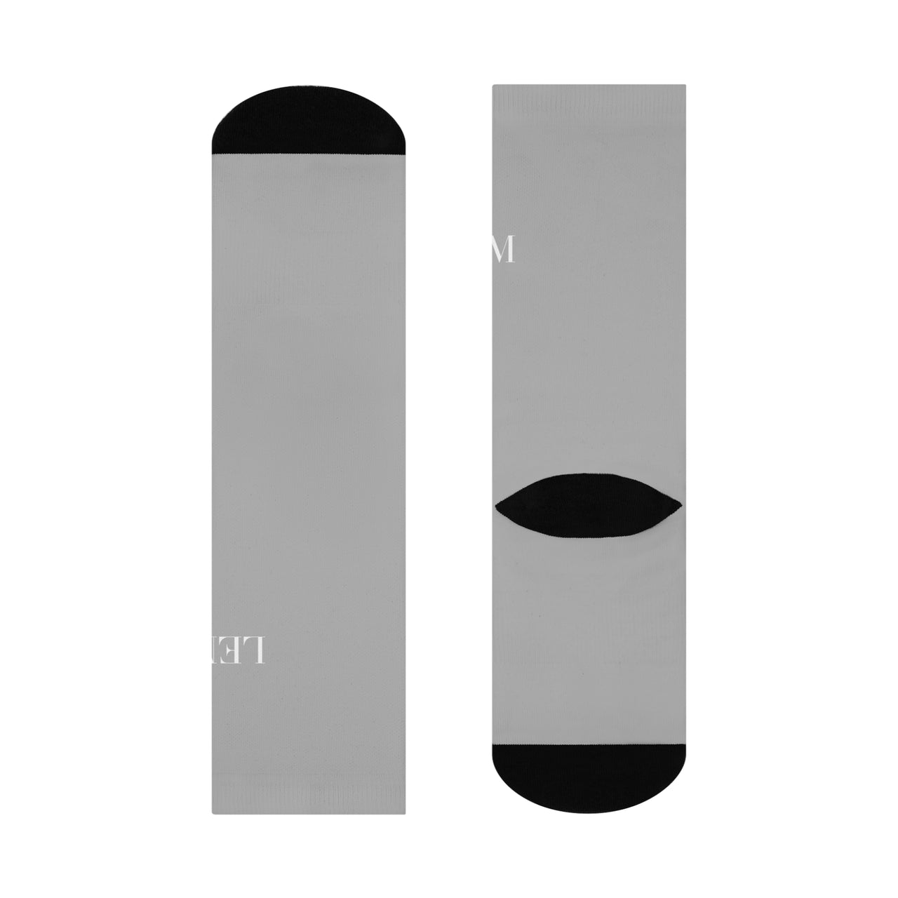 LEM Dove Grey Signature Cushioned Crew Socks - Modestly Vogue 