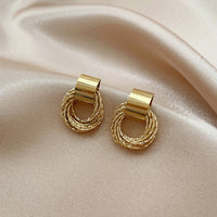 Simple Temperament Ear Nail Female Earrings 925 Pure Silver Needle - Modestly Vogue 