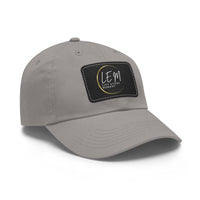 L.E.M. Leather Patch Signature Baseball Cap Hat - Modestly Vogue 