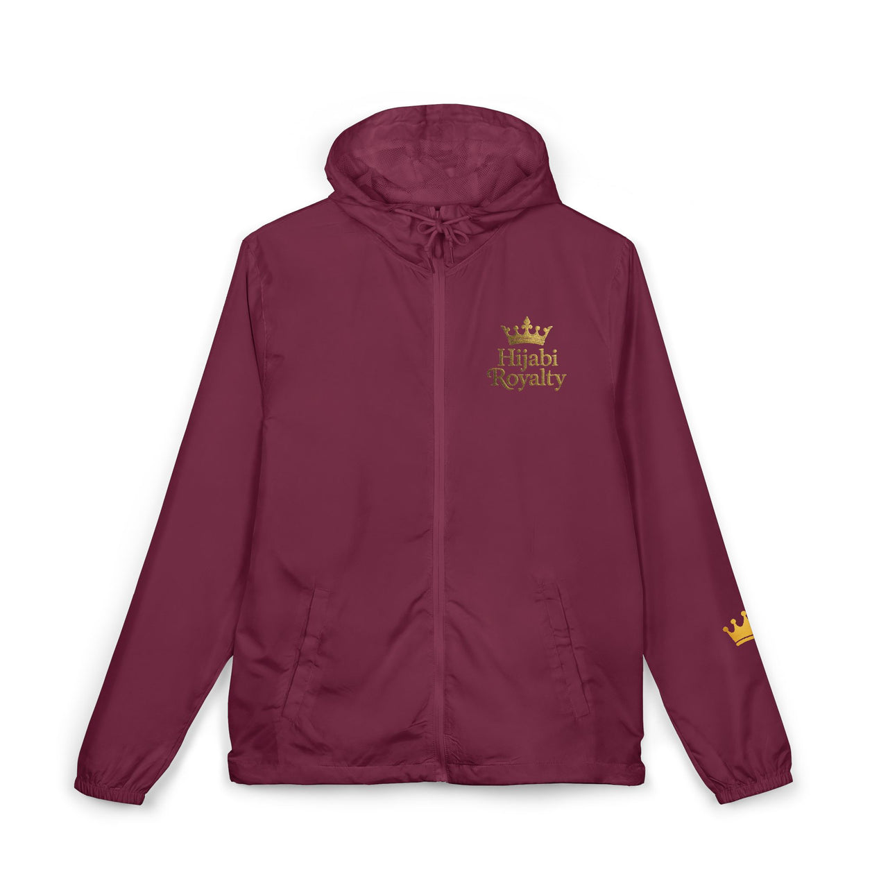 Hijabi Royalty™ Unisex Full-Zip Windbreaker Jacket - Modestly Vogue 