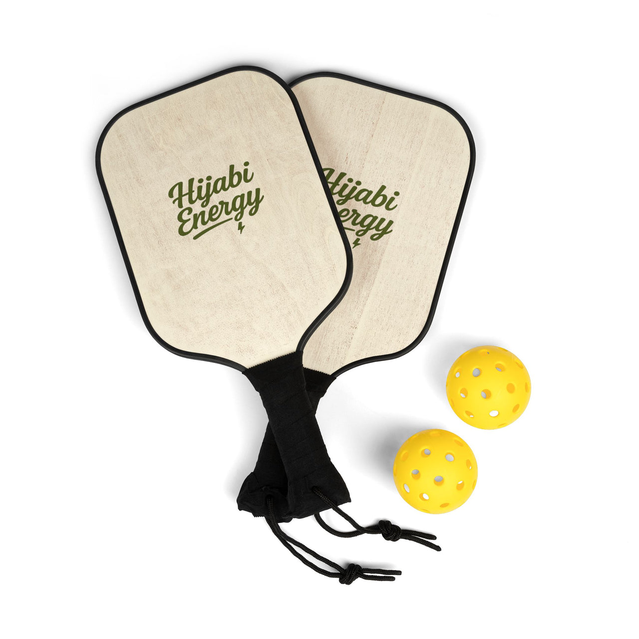 Pickleball Paddle Set — 'Hijabi Energy' Lightweight Pickleball Kit with Balls