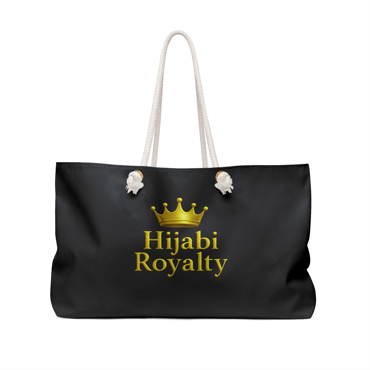 Hijabi Royalty™ Weekender Bag — Gold Crown Travel Tote